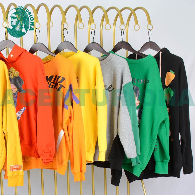 AKONGFU thick hoody hoodie men women apparel surplus branded stock lot leftover used clothes from usa