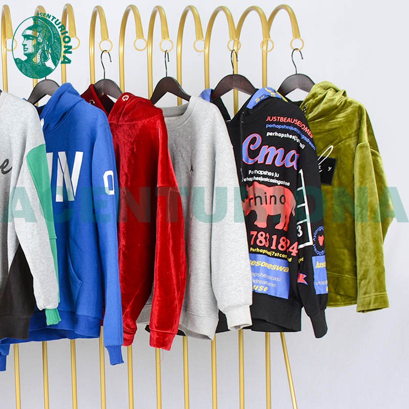 AKONGFU thick hoody hoodie men women apparel surplus branded stock lot leftover used clothes from usa