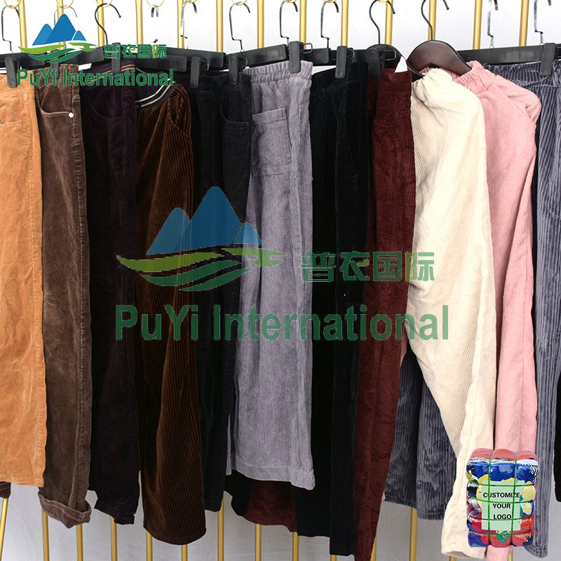 Corduroys pant used clothes pants belgium used clothing used women clothes second hand bulk