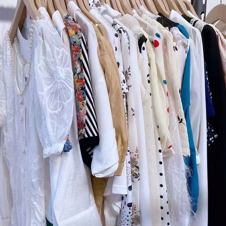 Mixed Ladies Cotton Dress Second Hand Clothes Germany Used Clothing Bundle Stock