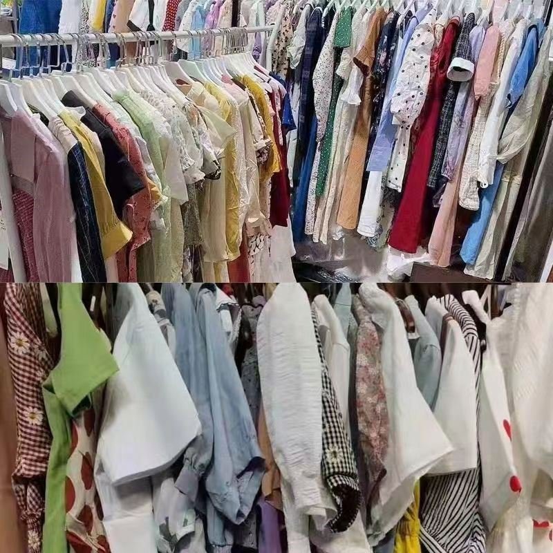 Mixed Ladies Cotton Dress Second Hand Clothes Germany Used Clothing Bundle Stock