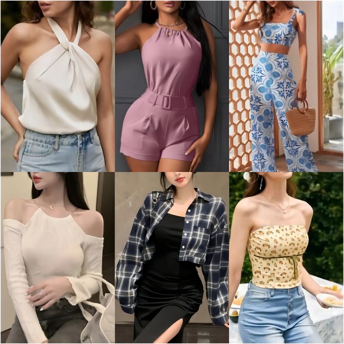 Branded Clothes Women's Mix Style Stock Dresses T-shirts ropa mujer Small Shirts Pants Skirts Used Clothes