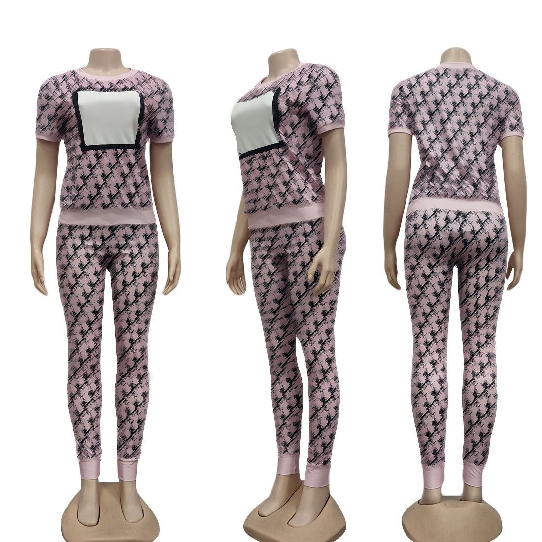 New arrival Brand women's clothing Fashion Print Two Piece Set 2022 women clothing sets designer 2 piece set for women