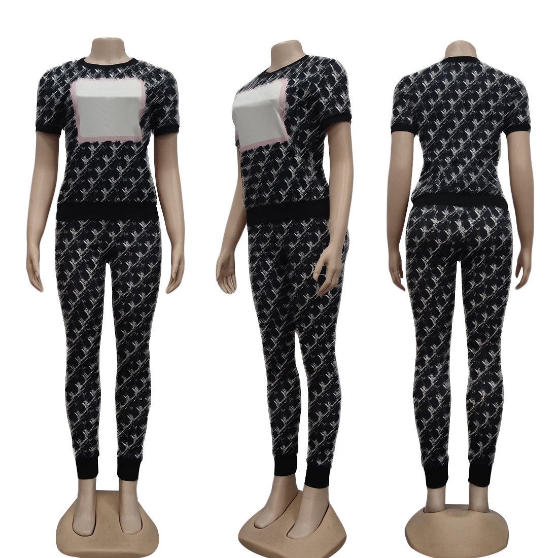 New arrival Brand women's clothing Fashion Print Two Piece Set 2022 women clothing sets designer 2 piece set for women
