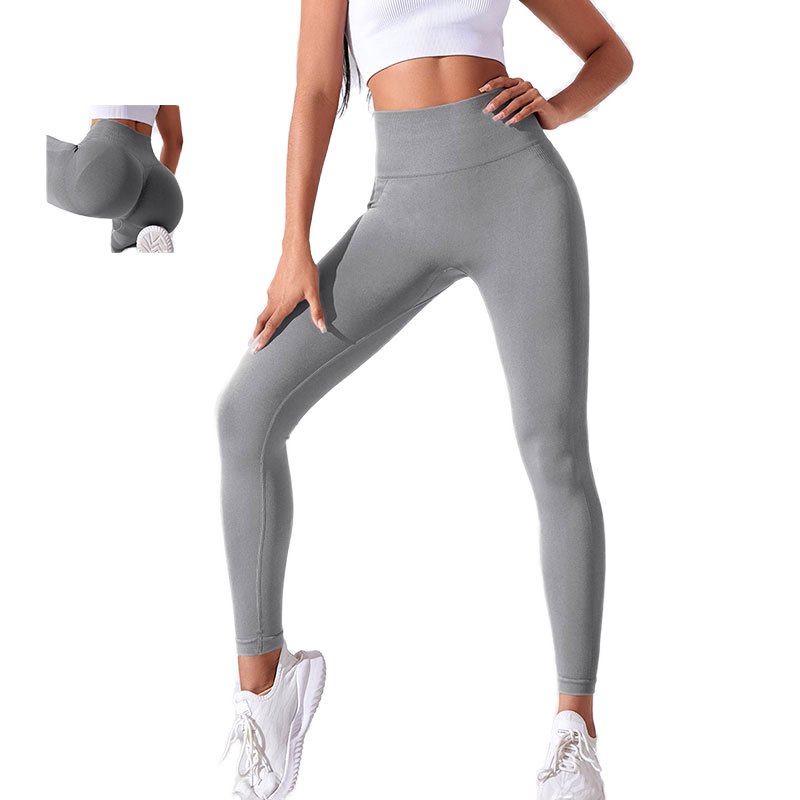 High Quality Nylon Spandex Women's Yoga Pants Customizable High-Waist Solid Seamless Leggings Plus-Size Print Sports Sets