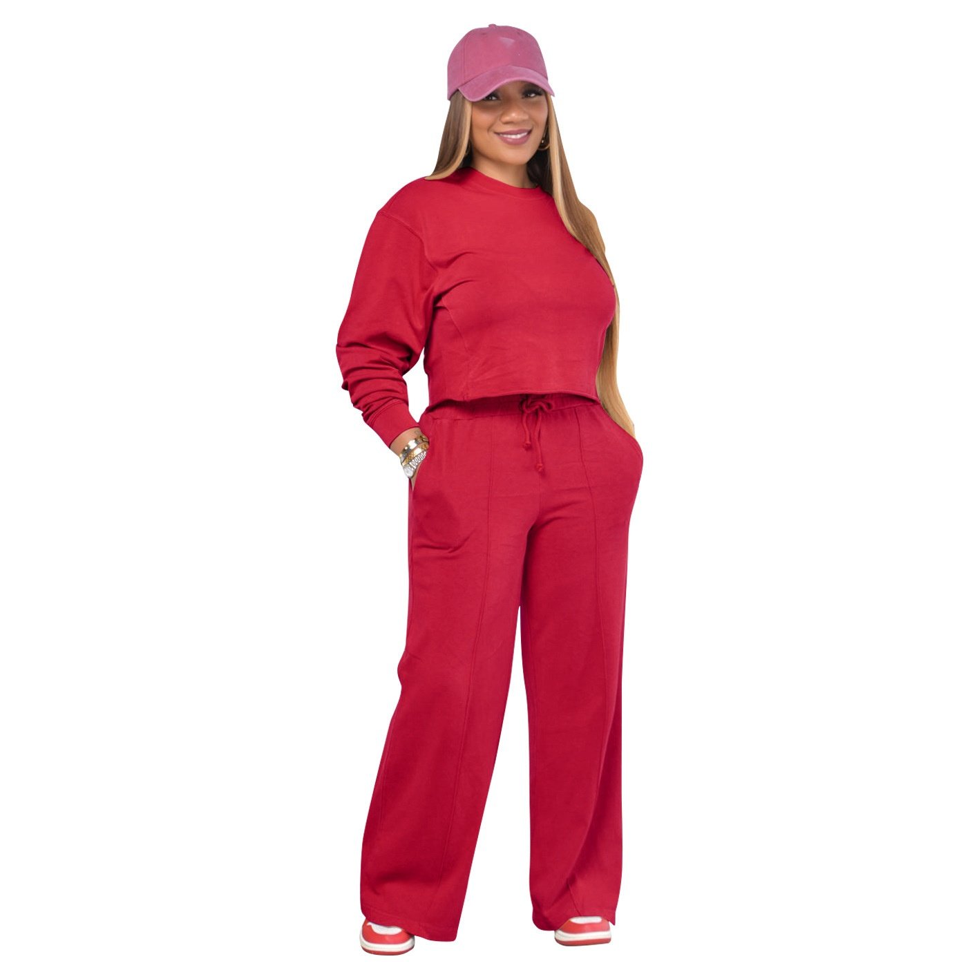2024 New Winter Heavy Tracksuits Plus Size 2 Piece Jogger Custom Sublimation Logo Leisure Outfits Sexy Slim Fit Women'S Sets