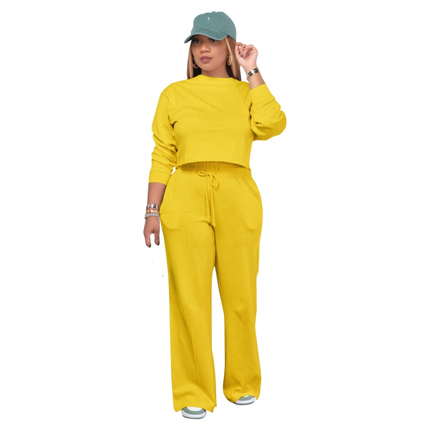 2024 New Winter Heavy Tracksuits Plus Size 2 Piece Jogger Custom Sublimation Logo Leisure Outfits Sexy Slim Fit Women'S Sets