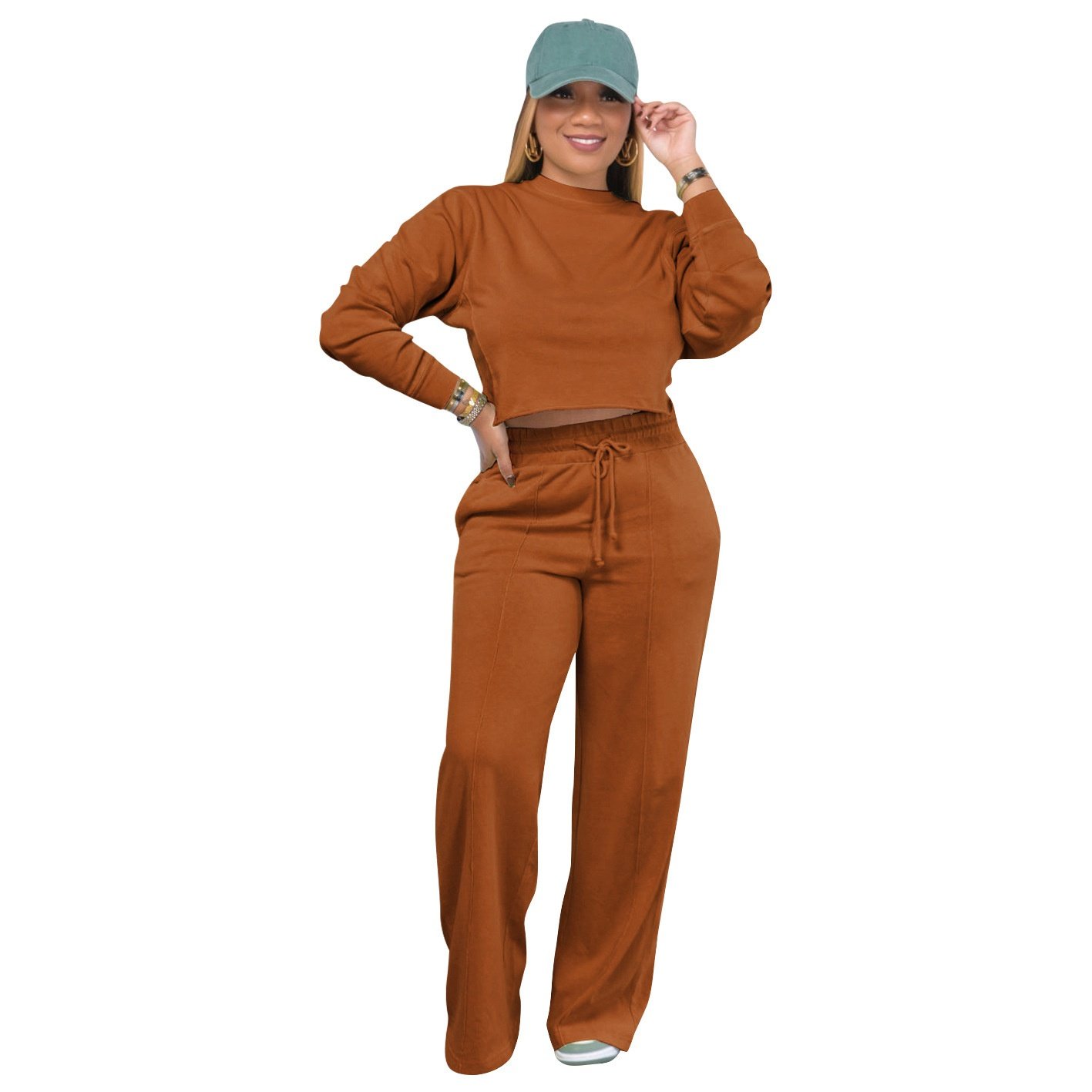 2024 New Winter Heavy Tracksuits Plus Size 2 Piece Jogger Custom Sublimation Logo Leisure Outfits Sexy Slim Fit Women'S Sets
