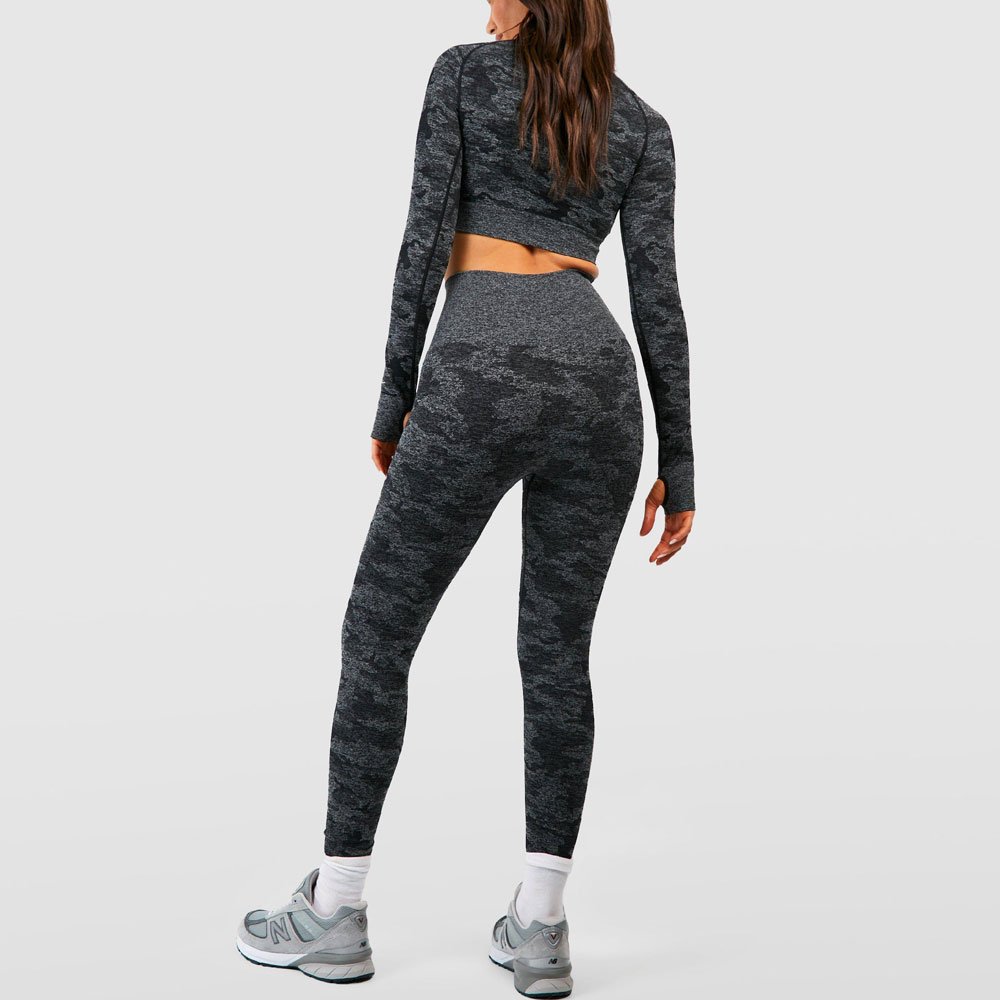 New Arrival Athletic High Elastic Fitness Wear Seamless Yoga Gym Set Fitted Tights Two Piece Women Yoga Sets For Girls