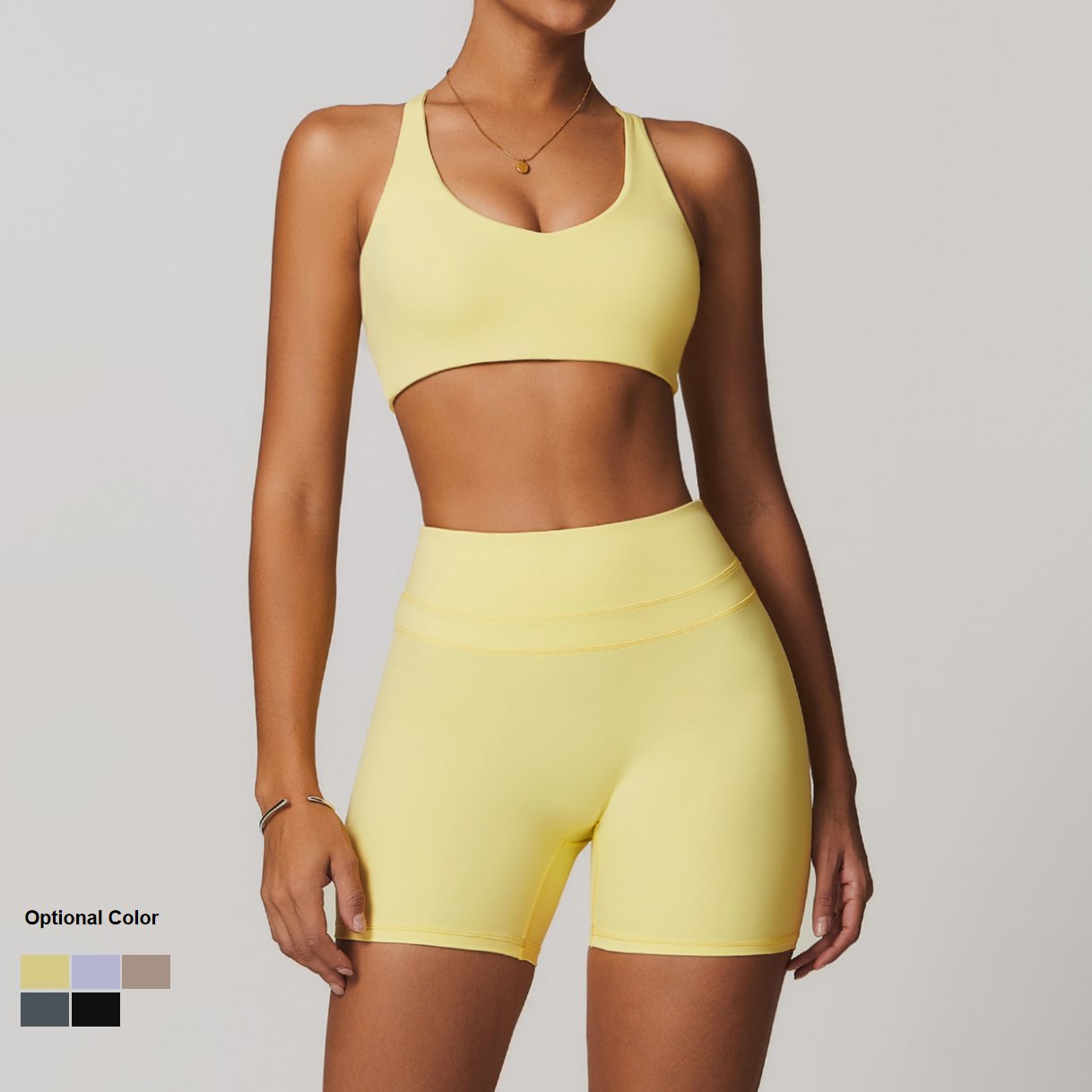 Halter Bra & Quick Dry High Waist Leggings XXL Breathable YIYI Women's Gym Suits High Support Shockproof Athletic Yoga Sets