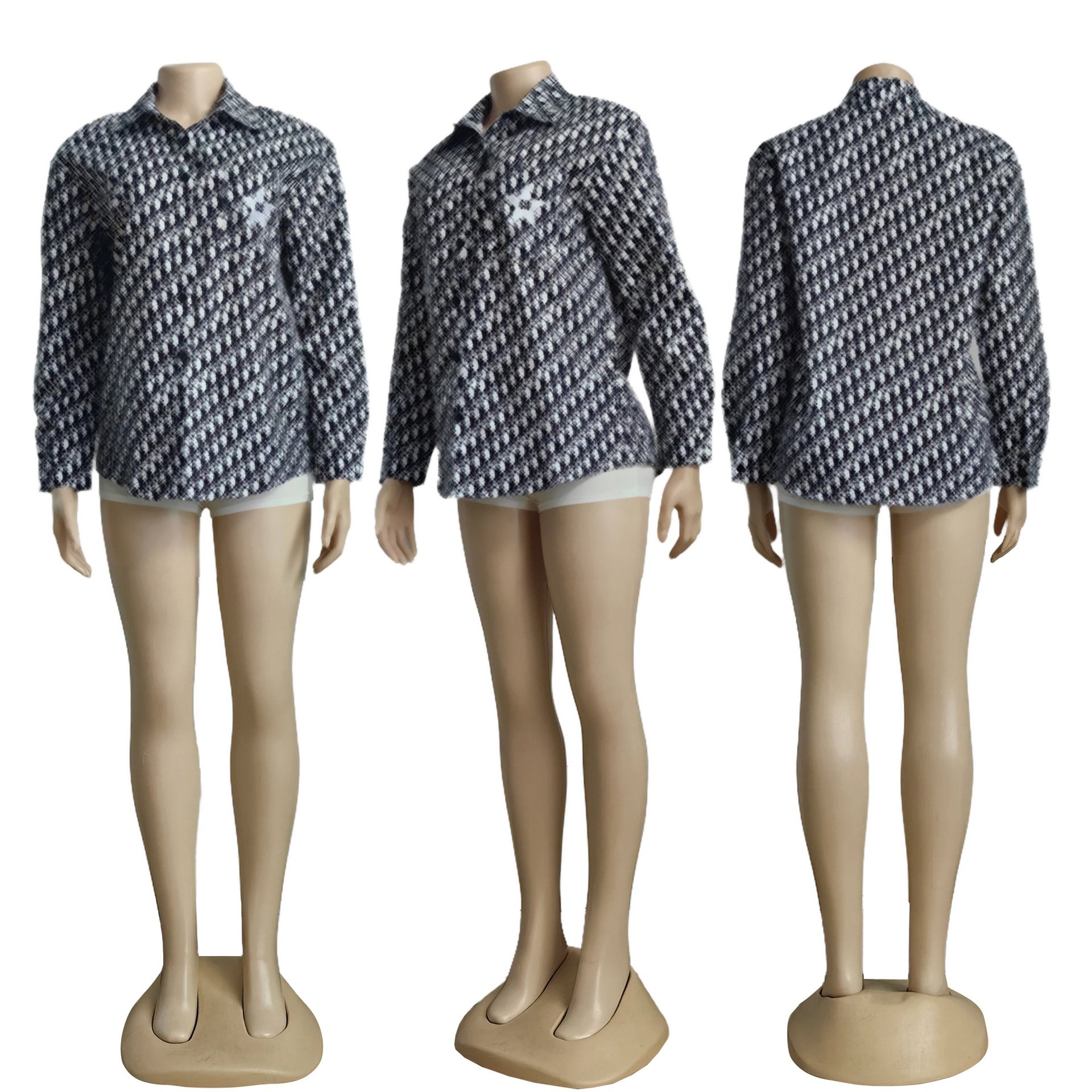 New Cool Silk Cotton Embroidery Women's Slim Loose Shirt Designer Brand Women's Tops Jacket