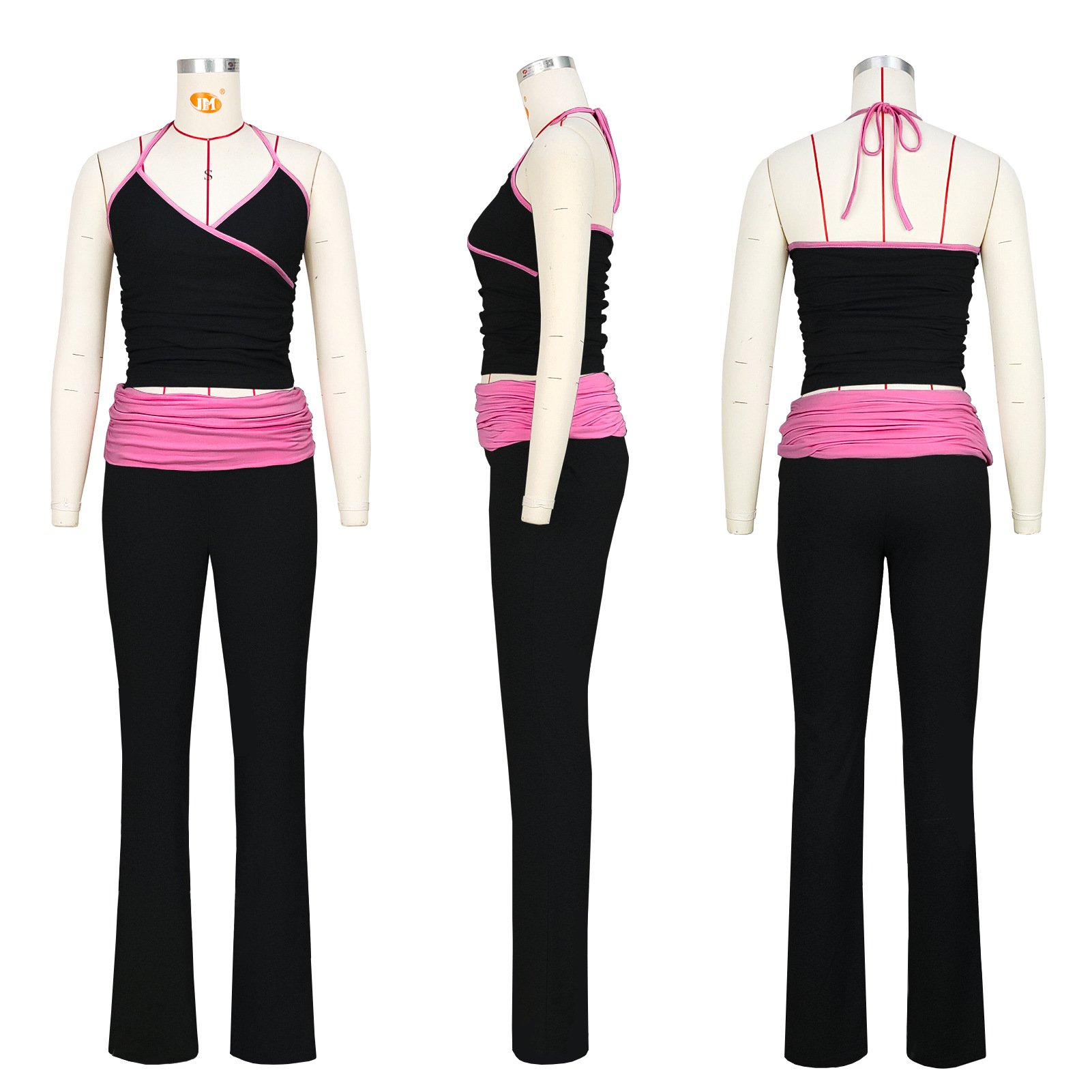 outfits women 2 two pieces set for women's clothing summer cami top and flare pants legging lounge wear wholesale ropa de mujer