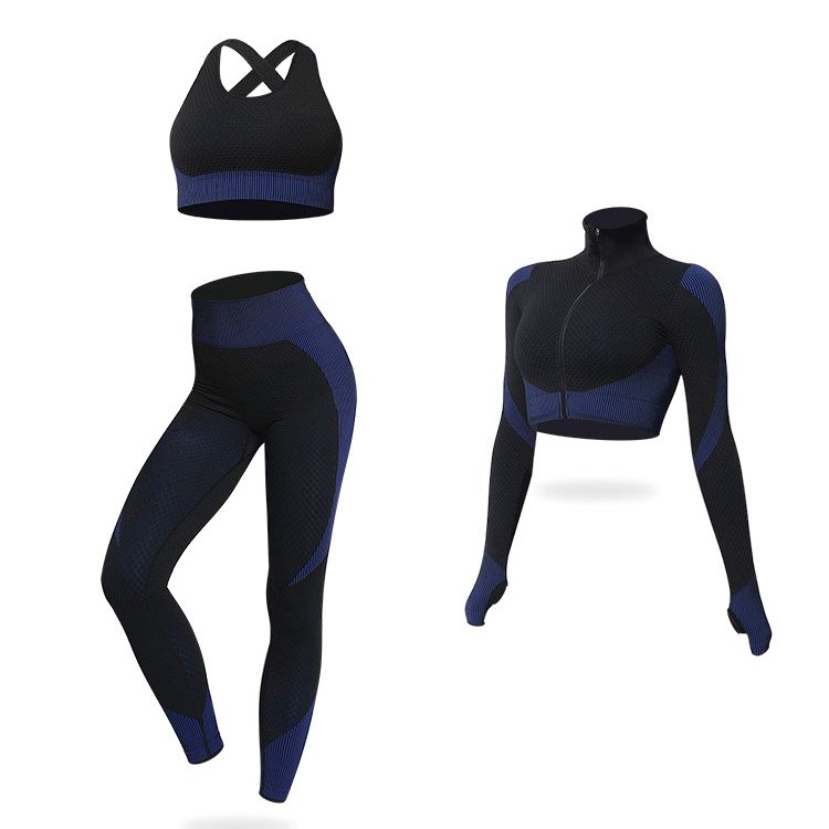Women's High Waist Wholesale Seamless Yoga Suit Top XXL Size Breathable Sports Fitness Wear Solid High Gym Workout Yoga Sets