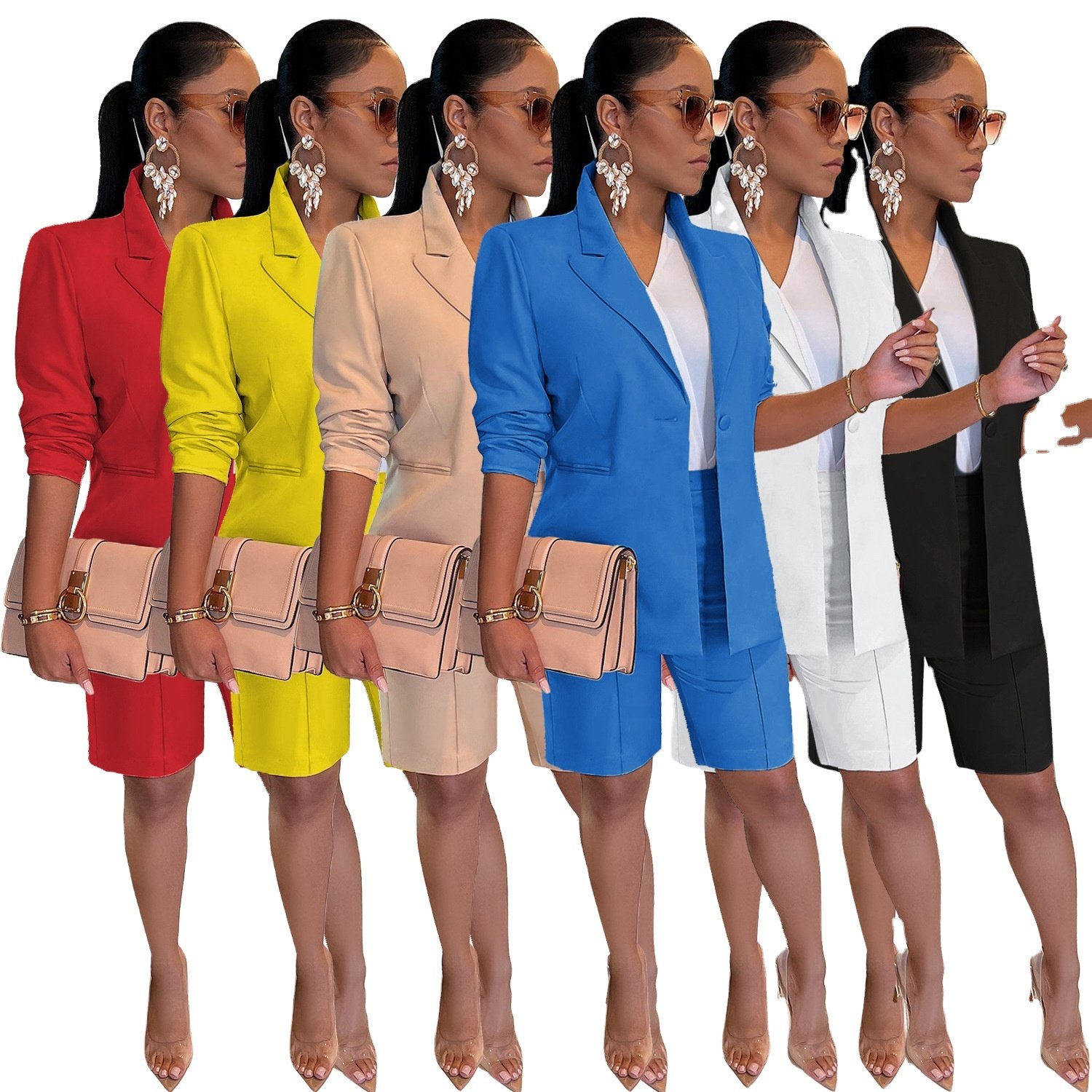 Ladies Blazer Woman Work Suit Office Lady Formal Blazers Sets Jackets Female Fall Winter Clothes For Women 2024