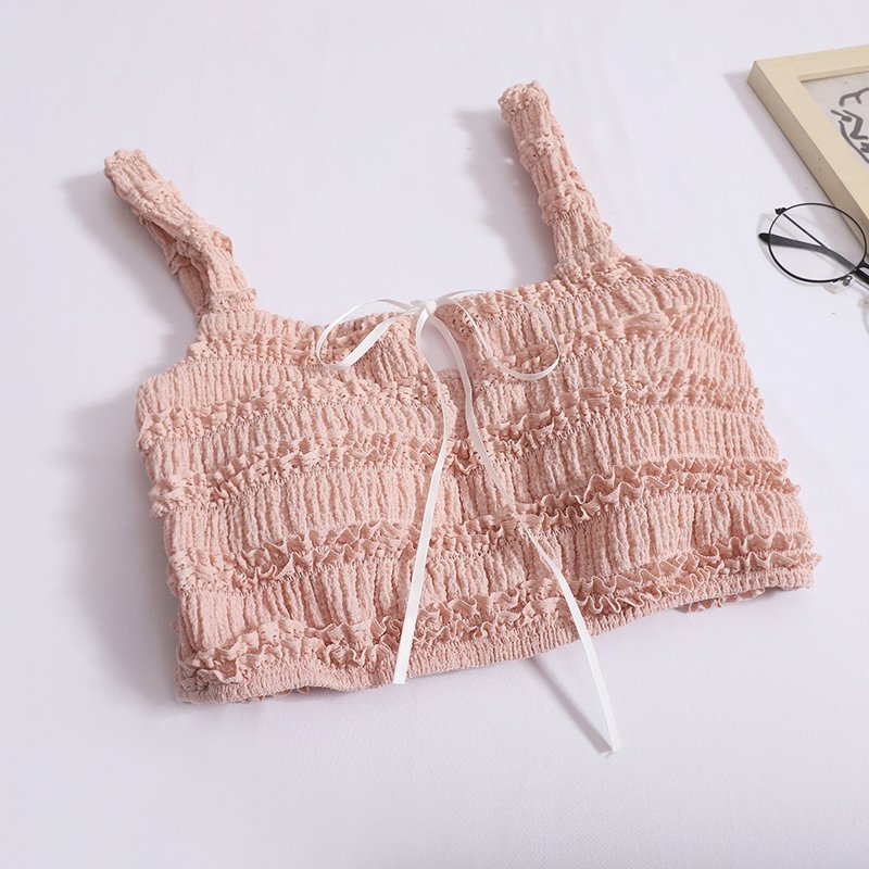 Boutique Wholesale 2024 Autumn New French Sweet Temperament Camisole Half Skirt Women's Set