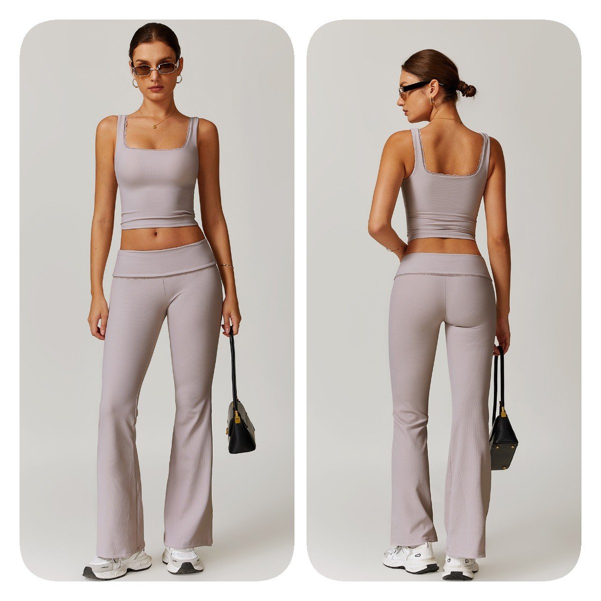Customization High Quality Crop Top Vests Casual Seamless Yoga Sets Yoga Sets Fitness Women Summer Sport Yoga Sets