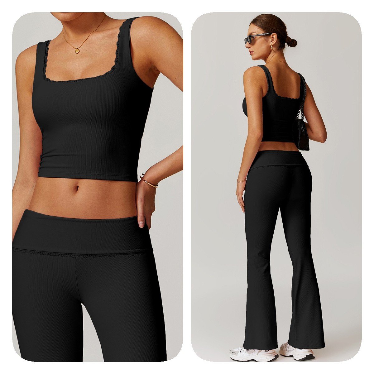 Customization High Quality Crop Top Vests Casual Seamless Yoga Sets Yoga Sets Fitness Women Summer Sport Yoga Sets