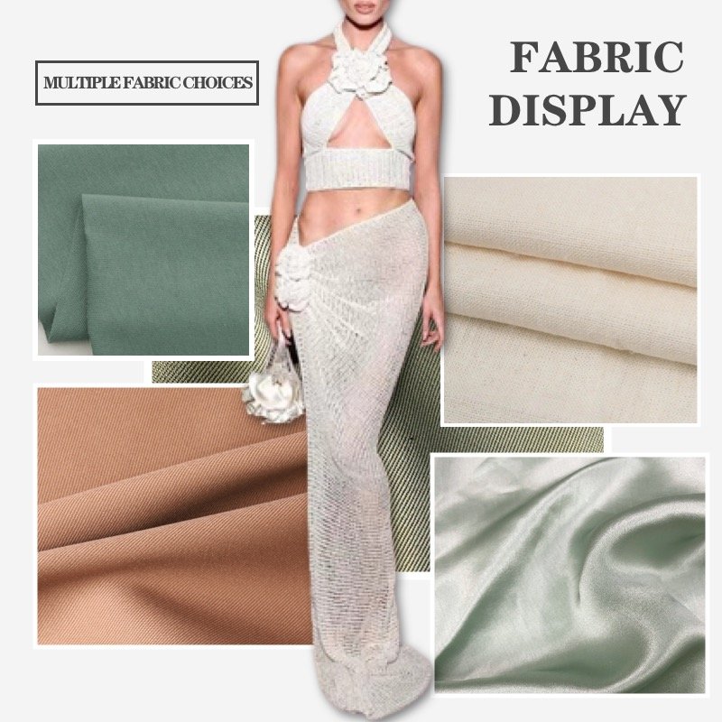 Casual Women Sets Sleeveless Two Piece Set for Summer with Customized