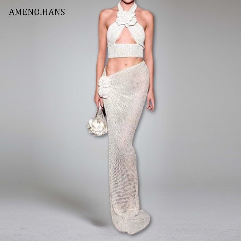 Casual Women Sets Sleeveless Two Piece Set for Summer with Customized