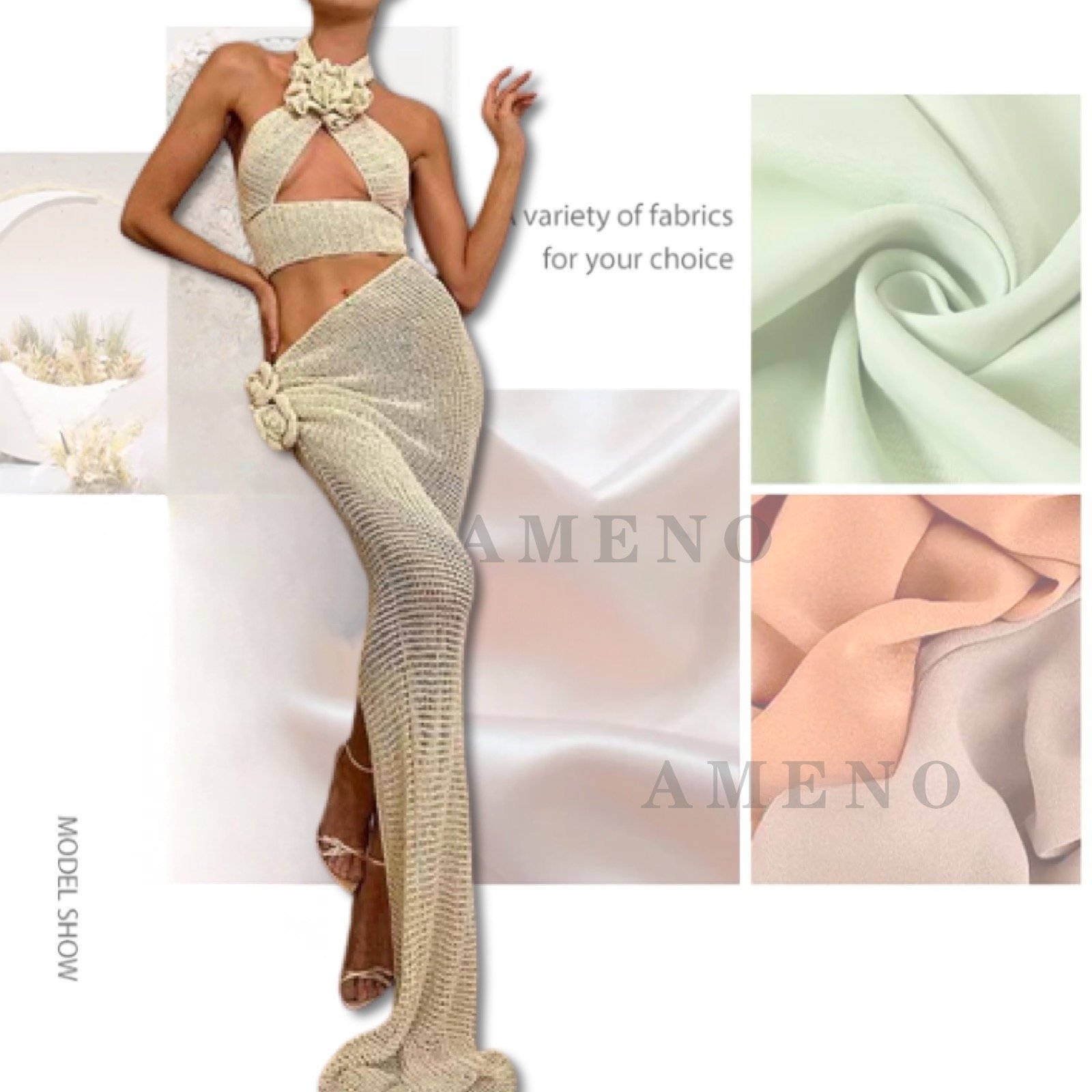 Casual Women Sets Sleeveless Two Piece Set for Summer with Customized