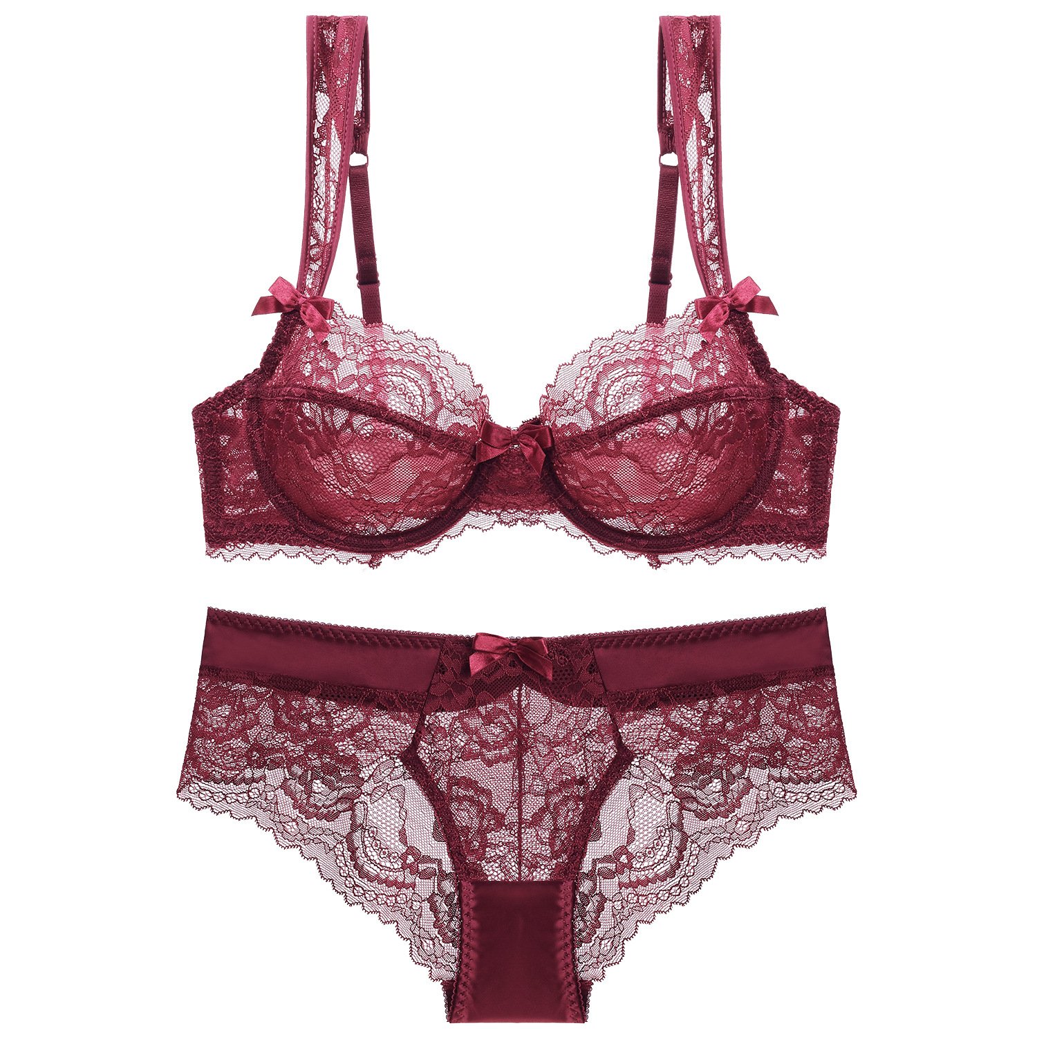 Wholesale Push Up Women's Bra Top Underwear Ladies Panties Bra & Brief Sets Bralette for Women