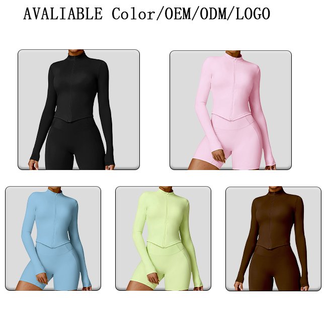 Hot Sale Women's Winter Yoga Sets Long Sleeve Gym Training Clothes Yoga Tight jacket Bra Fitness Sports Shorts Workout leggings
