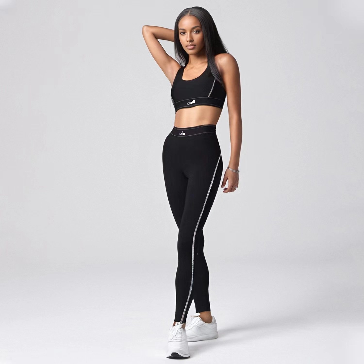 A101 Women's summer new letter fashion yoga sports leisure two-piece set in stock