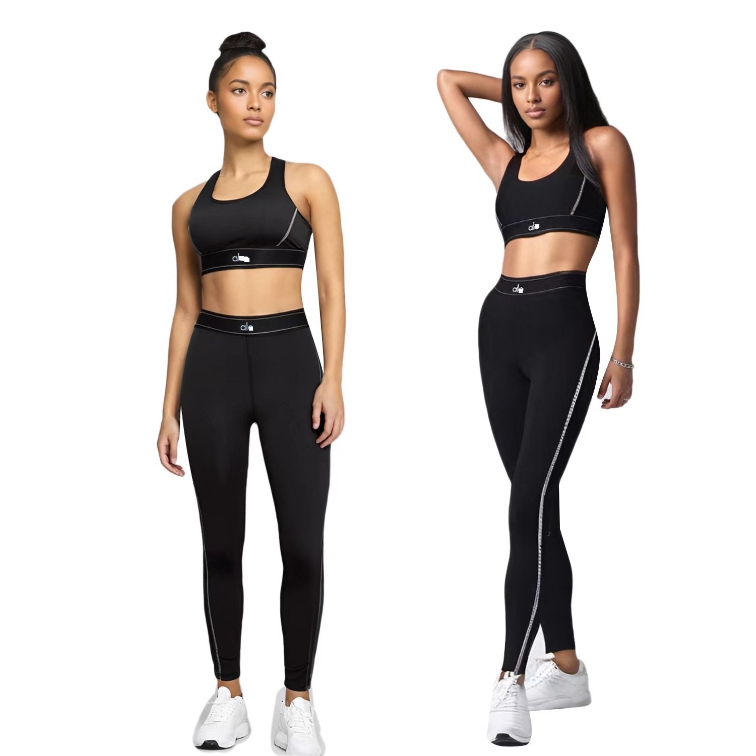 A101 Women's summer new letter fashion yoga sports leisure two-piece set in stock