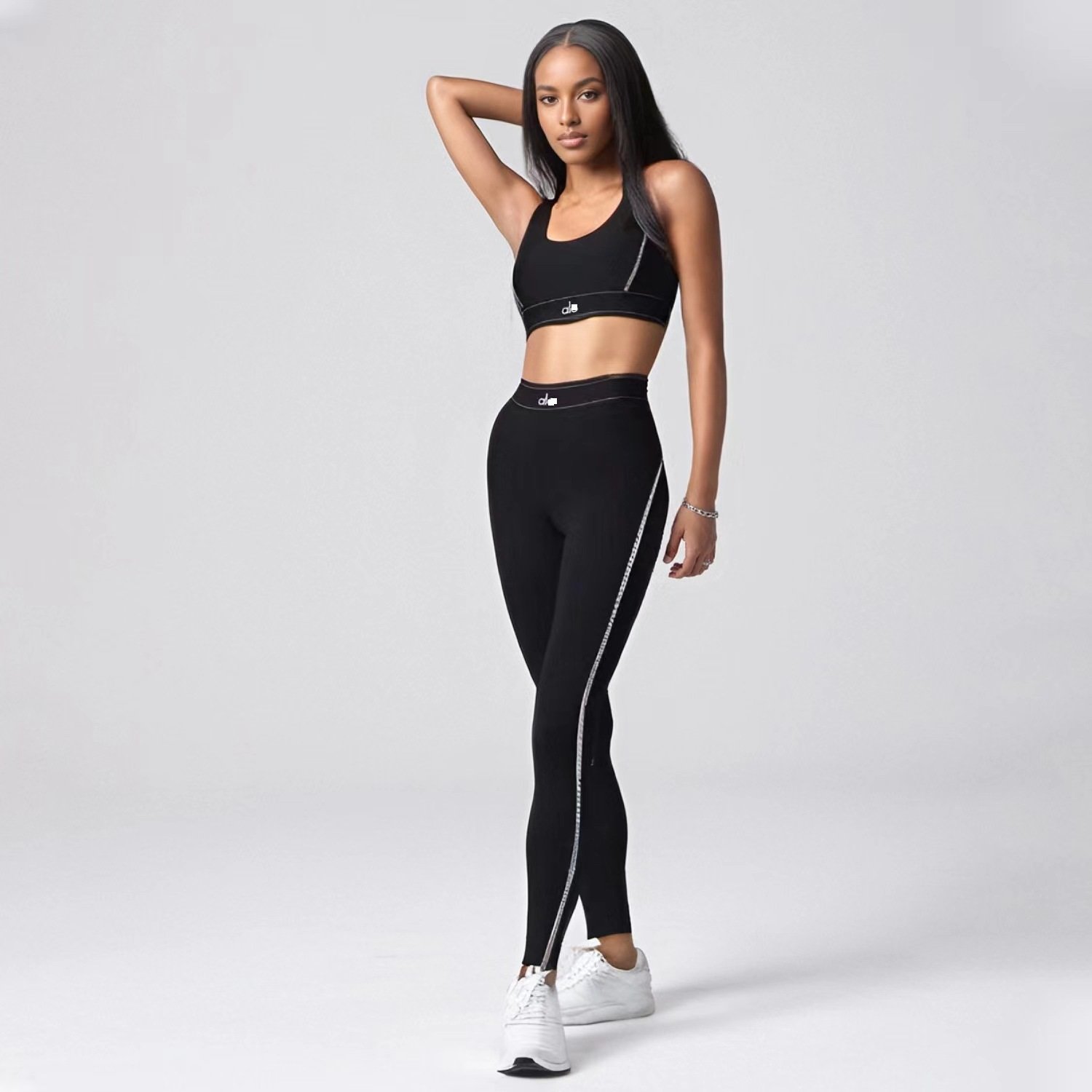 A101 Women's summer new letter fashion yoga sports leisure two-piece set in stock