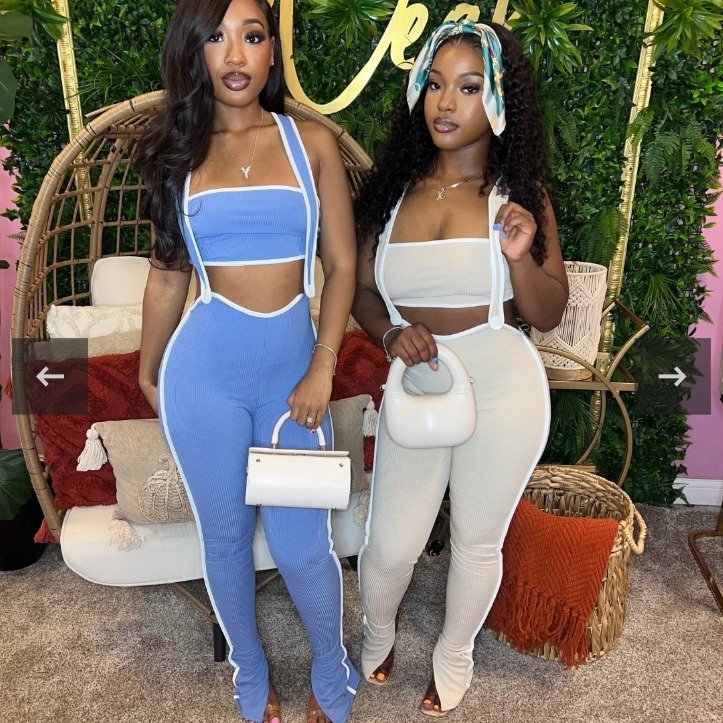 Hot Selling Ladies Track Suit 2 Two Piece Pants Set Athletic Wear Summer Outfits Women's Clothing Sets