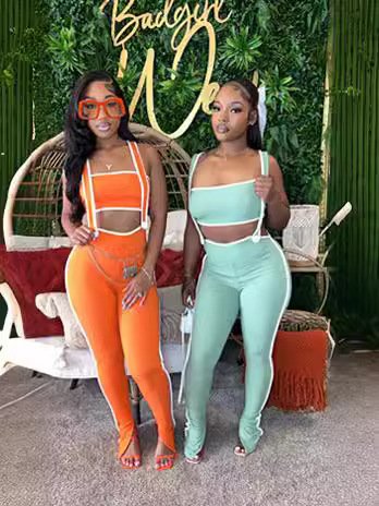 Hot Selling Ladies Track Suit 2 Two Piece Pants Set Athletic Wear Summer Outfits Women's Clothing Sets