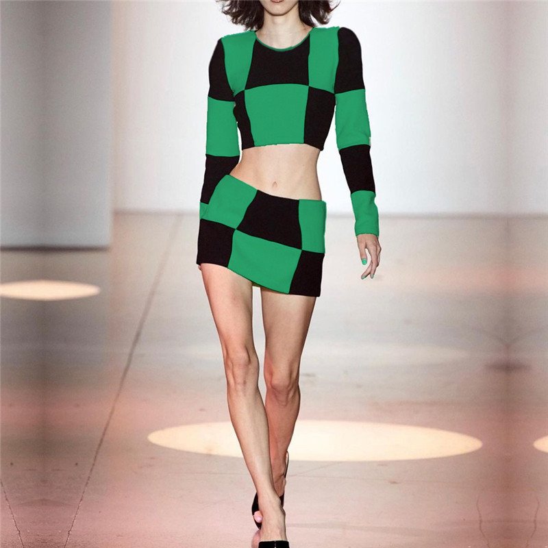 2022 new arrivals autumn women's shirt custom logo ropa de mujer fashion woman clothes skirts for women two piece set