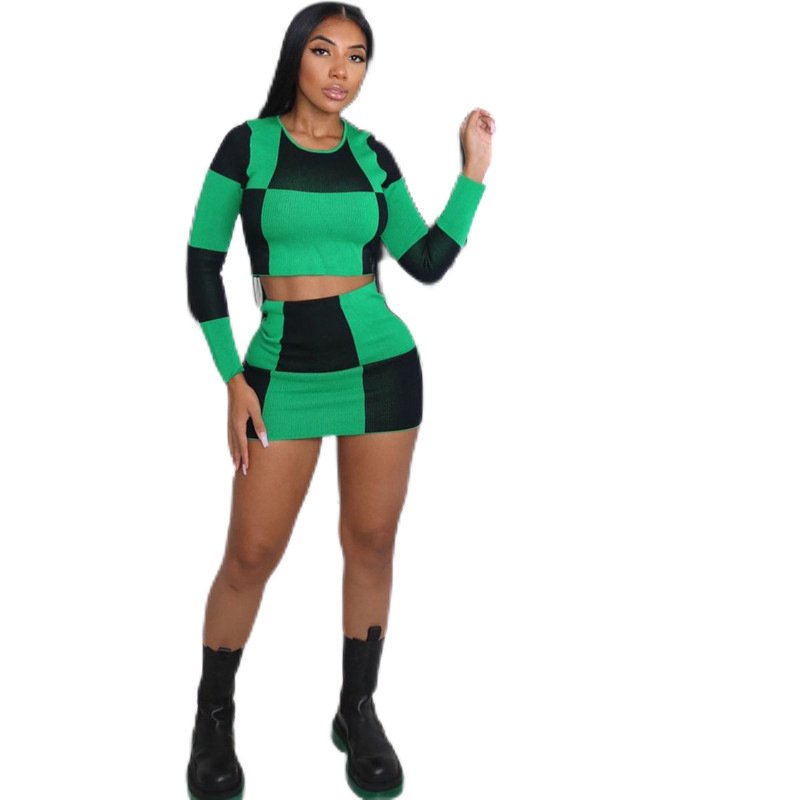 2022 new arrivals autumn women's shirt custom logo ropa de mujer fashion woman clothes skirts for women two piece set