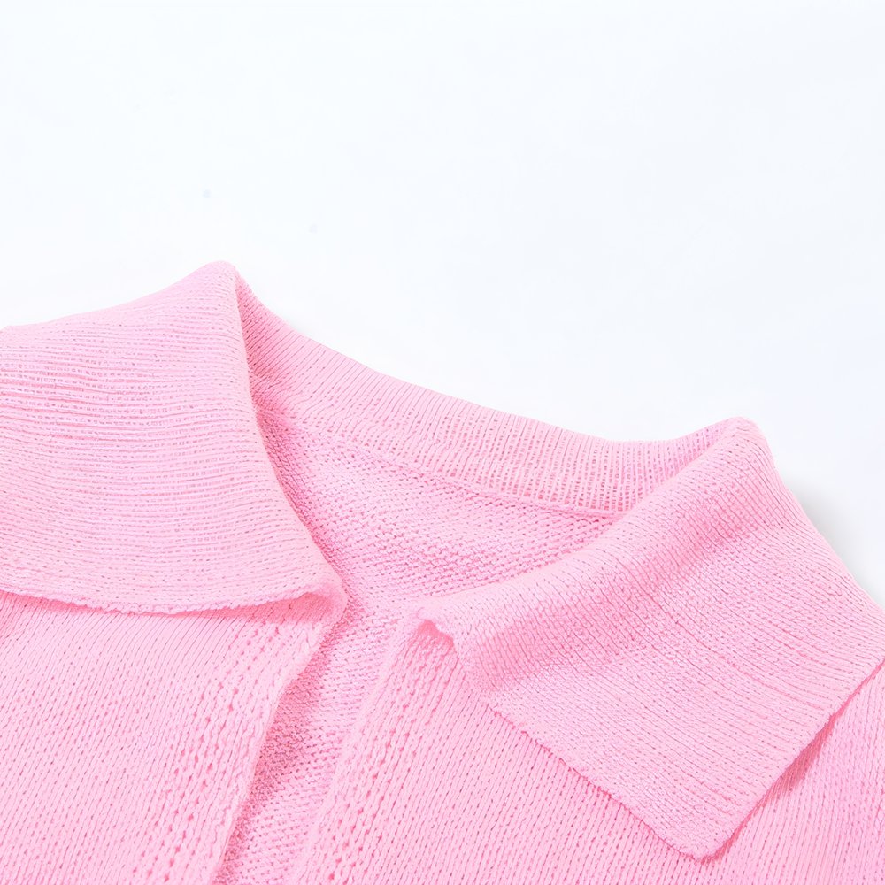 Custom sweater 2 piece set women knitted outfits long sleeve stretch sweater women's Sets