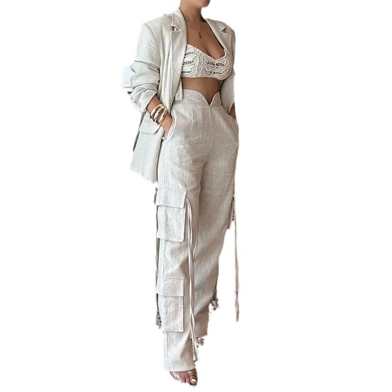 Sassy Girl Fashion Set Street Style Women's Two Piece Set European and American Style Set Women