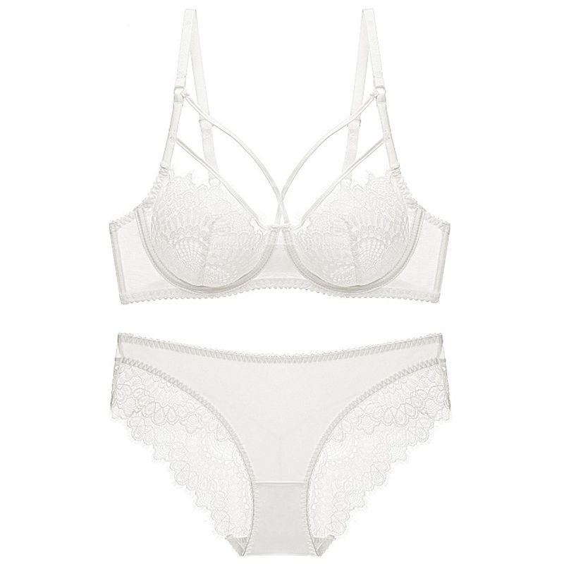 Wholesale women breathable lace bra set Women Panties bra set Two Piece bra and panties Sets