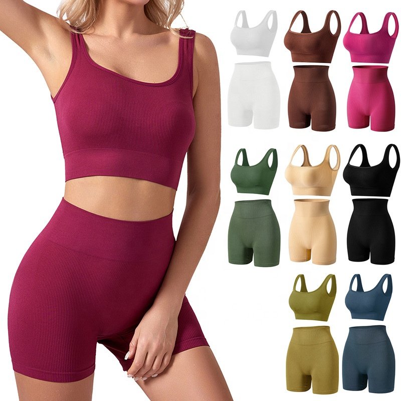 BS005 Style Seamless Soft Plus Size Underwear Women's Panty Sports Bra Set Lingerie Sets