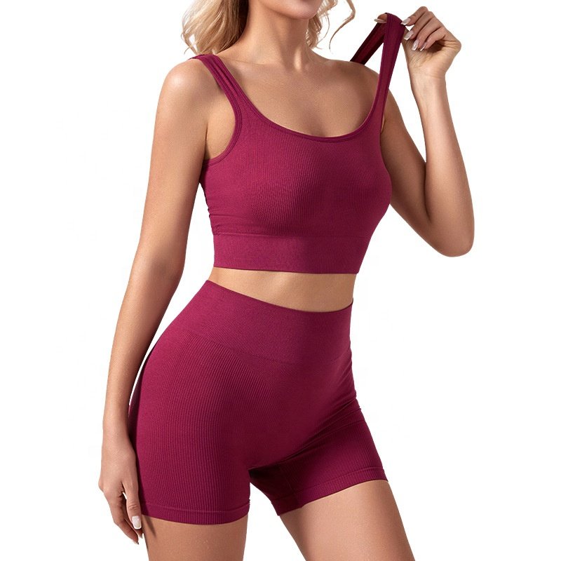 BS005 Style Seamless Soft Plus Size Underwear Women's Panty Sports Bra Set Lingerie Sets
