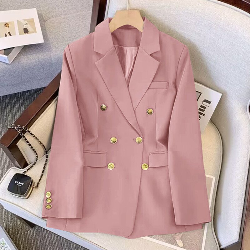 Women Two Piece Set Coat + Pants Suits Solid Color Suit Coat Blazer Pants Set Spring Autumn Lady Office Casual Suits