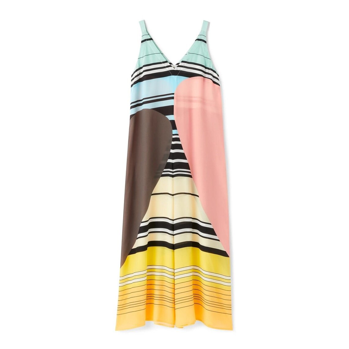 Geometric Full Length Women Printed French Moss Jumpsuit For Beach Party Wear Travel Wear Ethnic Look Jumpsuit