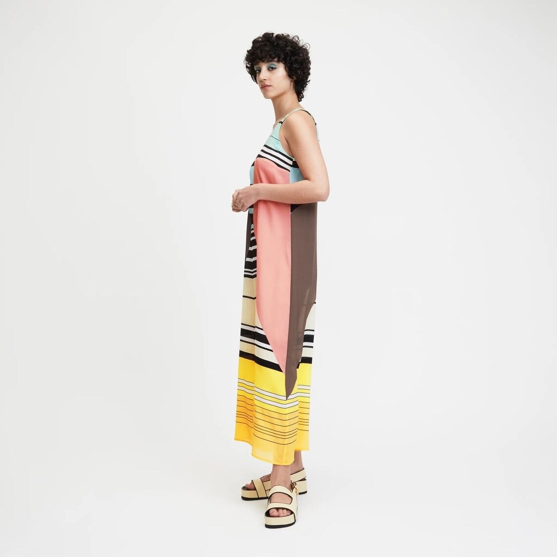 Geometric Full Length Women Printed French Moss Jumpsuit For Beach Party Wear Travel Wear Ethnic Look Jumpsuit