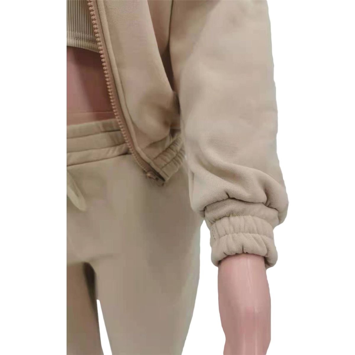 Casual Women Tracksuit Sweatsuit Sets 3 Piece Jogger Set Women Fleece Custom Women's Sets