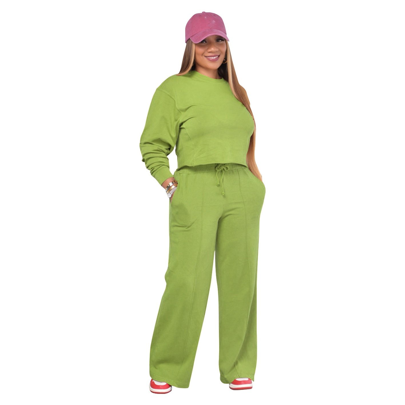 Manufacturer Autumn Winter Heavy Tracksuits Plus Size 2 Piece Jogger Custom Embroidery Logo Leisure Outfits Sexy Women'S Sets