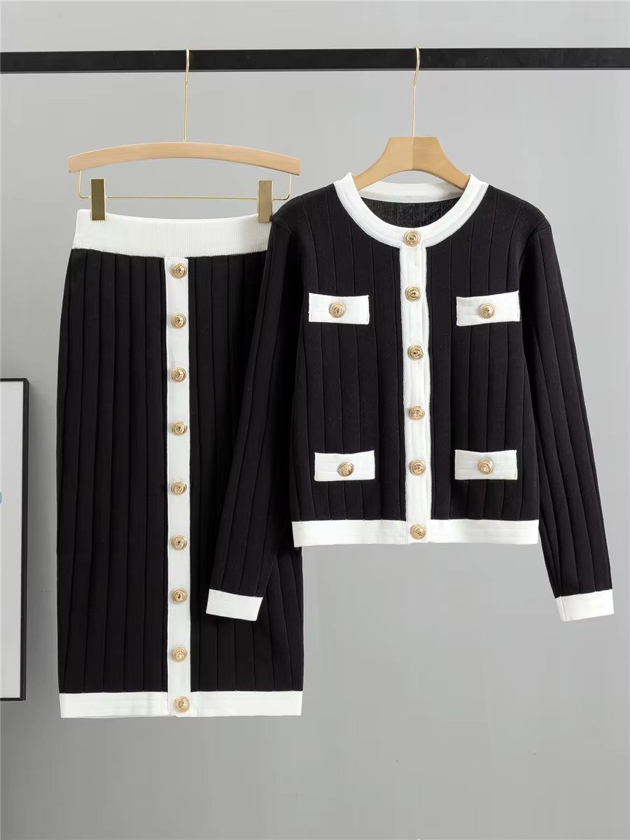 Kint's Stylish Women's Casual Fall Sweater Set Elegant Outfit with Matching Blouse for Autumn and Winter for Girls