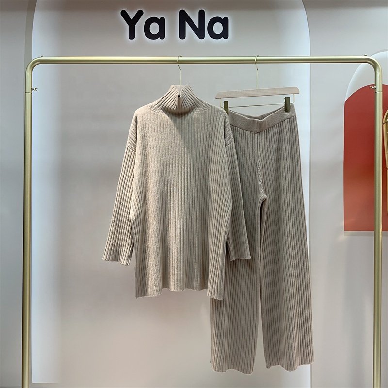 2 piece set winter clothes for women lounge women sets knit sweater jersey pants women's sets sweaters