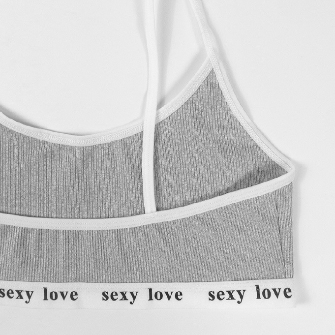 Customized 2023 Comfortable Women Girls No Underwire Embroidery Sporty Underwear Ladies Slim Breathable Bra Briefs Set