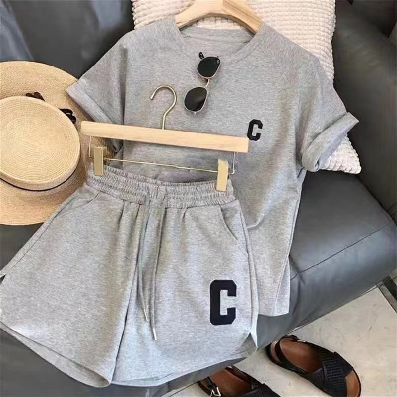 Women Shorts Set Casual Solid Color Shorts Sweat Suits Sport Running 2 Piece Short Set women Outfits Matching Set