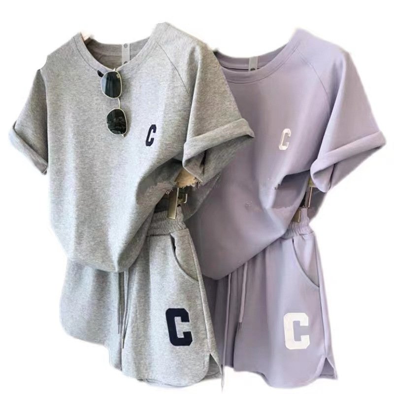 Women Shorts Set Casual Solid Color Shorts Sweat Suits Sport Running 2 Piece Short Set women Outfits Matching Set