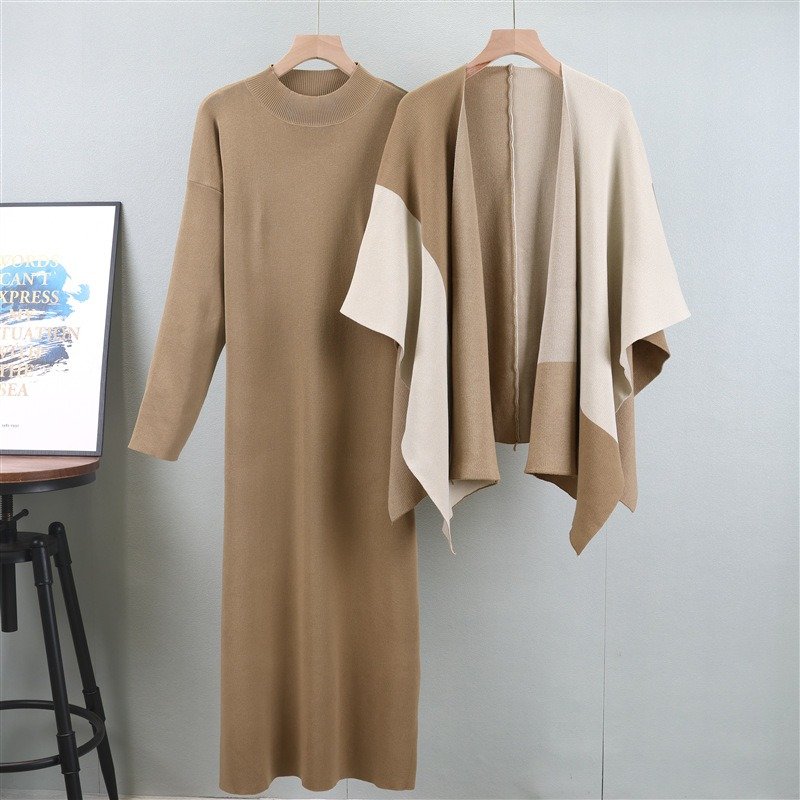 Women's Sets Winter Coat Casual Knitting 2 Piece Set Women Wholesale