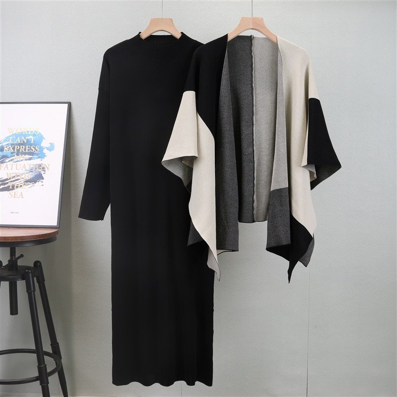 Women's Sets Winter Coat Casual Knitting 2 Piece Set Women Wholesale